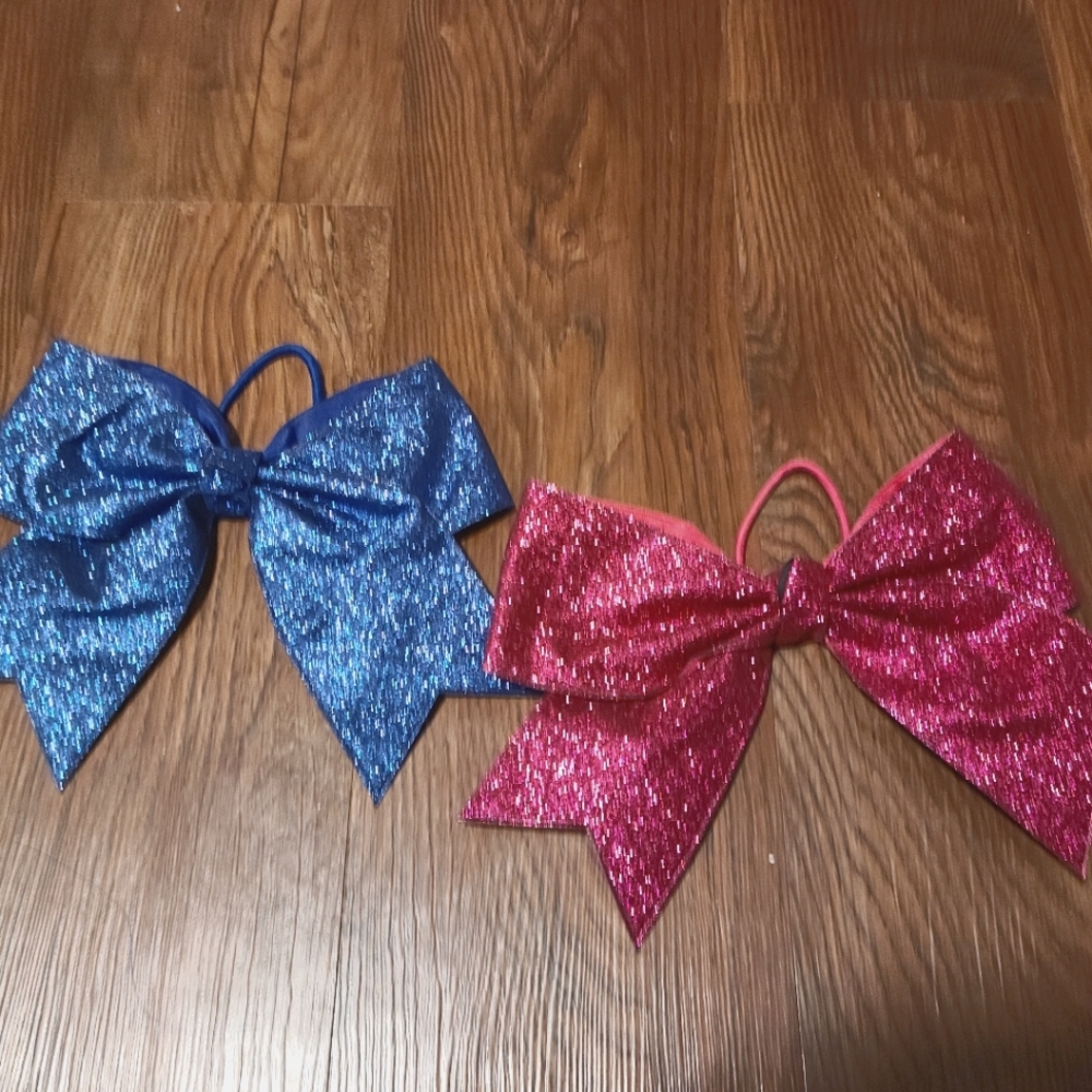 Chasse Large Glitter Cheer Bows